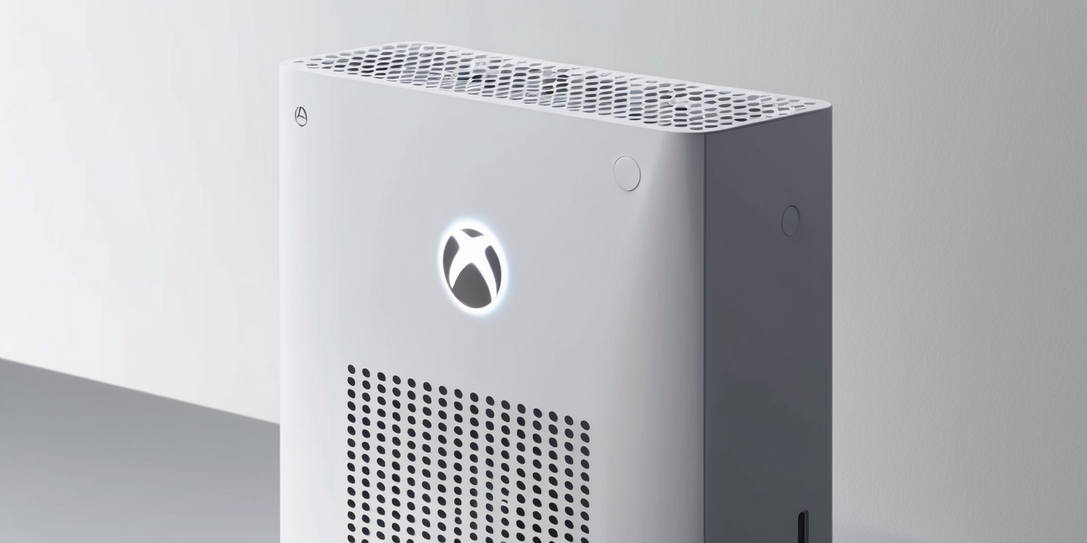 A highly detailed, realistic illustration of a sleek, modern Xbox Series S console, showcasing its compact, minimalist design, with a glossy, matte-finish white exterior, subtle ventilation grills, and a discreet, soft-glowing Xbox logo on the top, against a clean, solid-colored background, with focus on the console's subtle curves, precise lines, and premium build quality, illuminated by soft, neutral lighting, highlighting the device's futuristic aesthetic, with precise attention to texture, materiality, and reflections, evoking a sense of cutting-edge technology and gaming excellence.